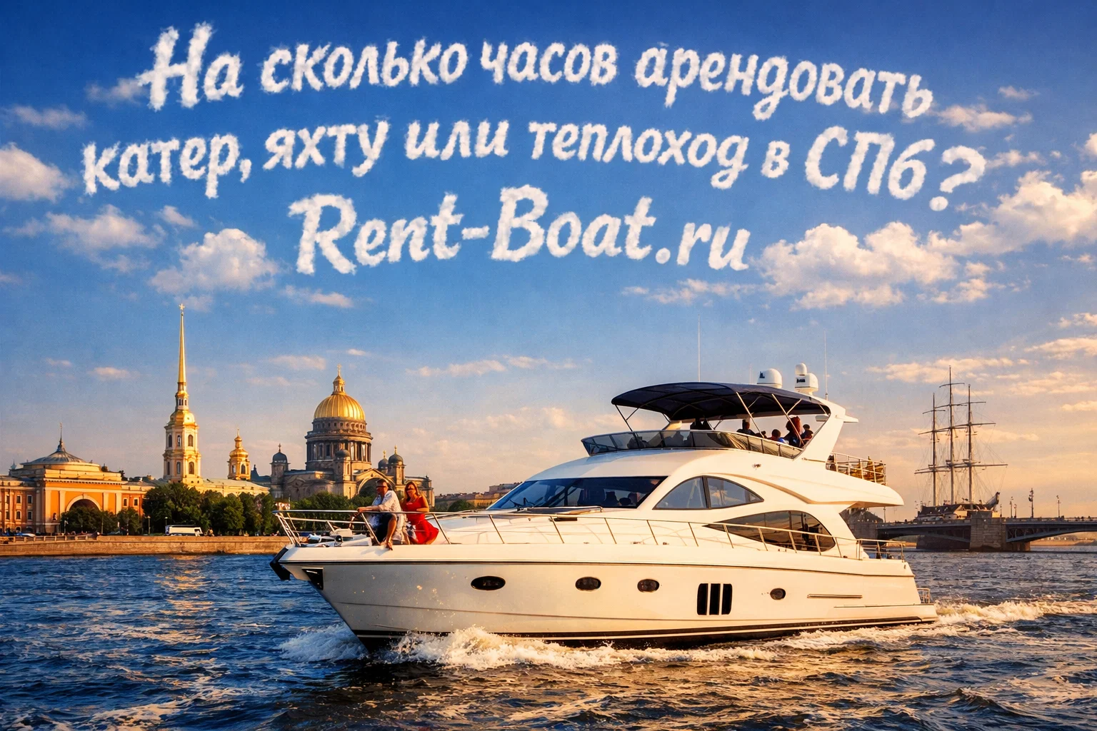 На сколько часов арендовать катер, яхту или теплоход в СПб